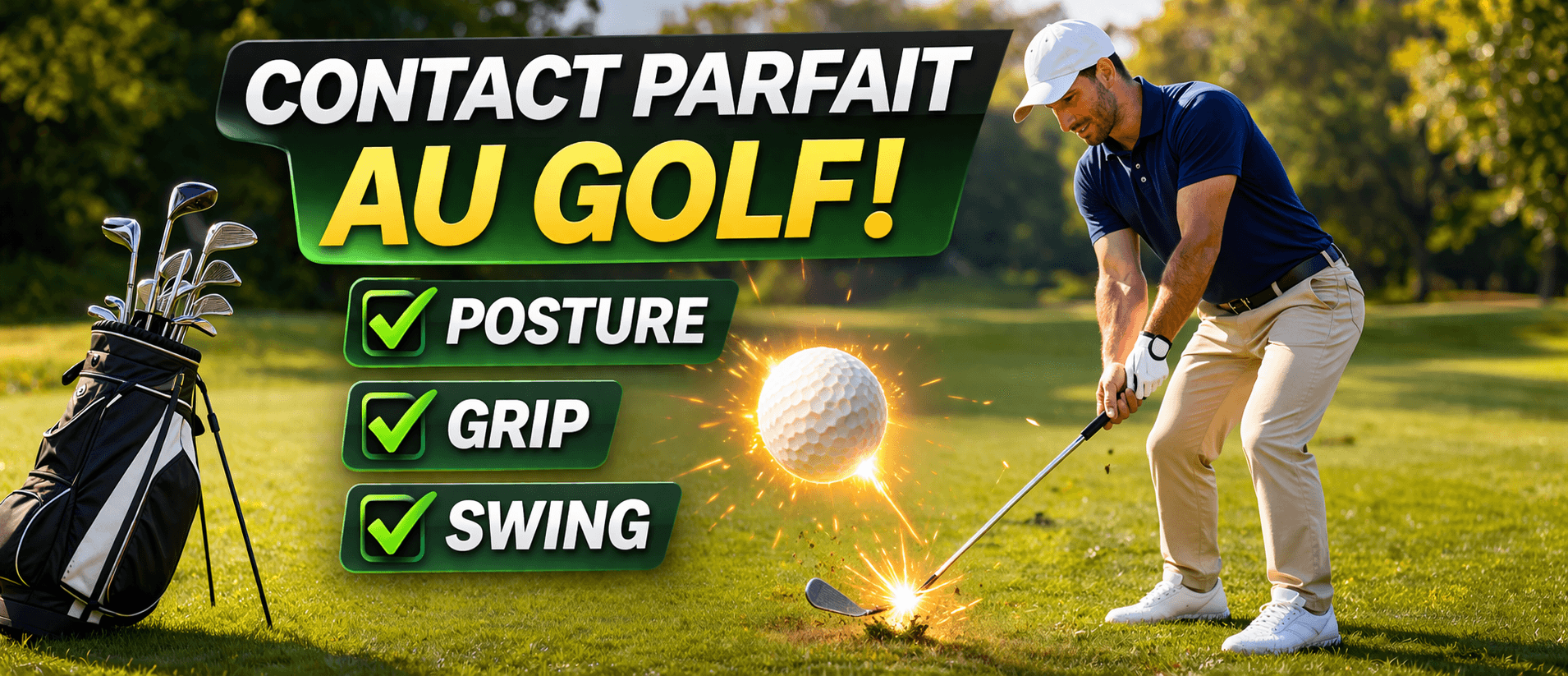 Le Secret pour un Contact Parfait au Golf : Maîtrisez Posture, Grip et Swing