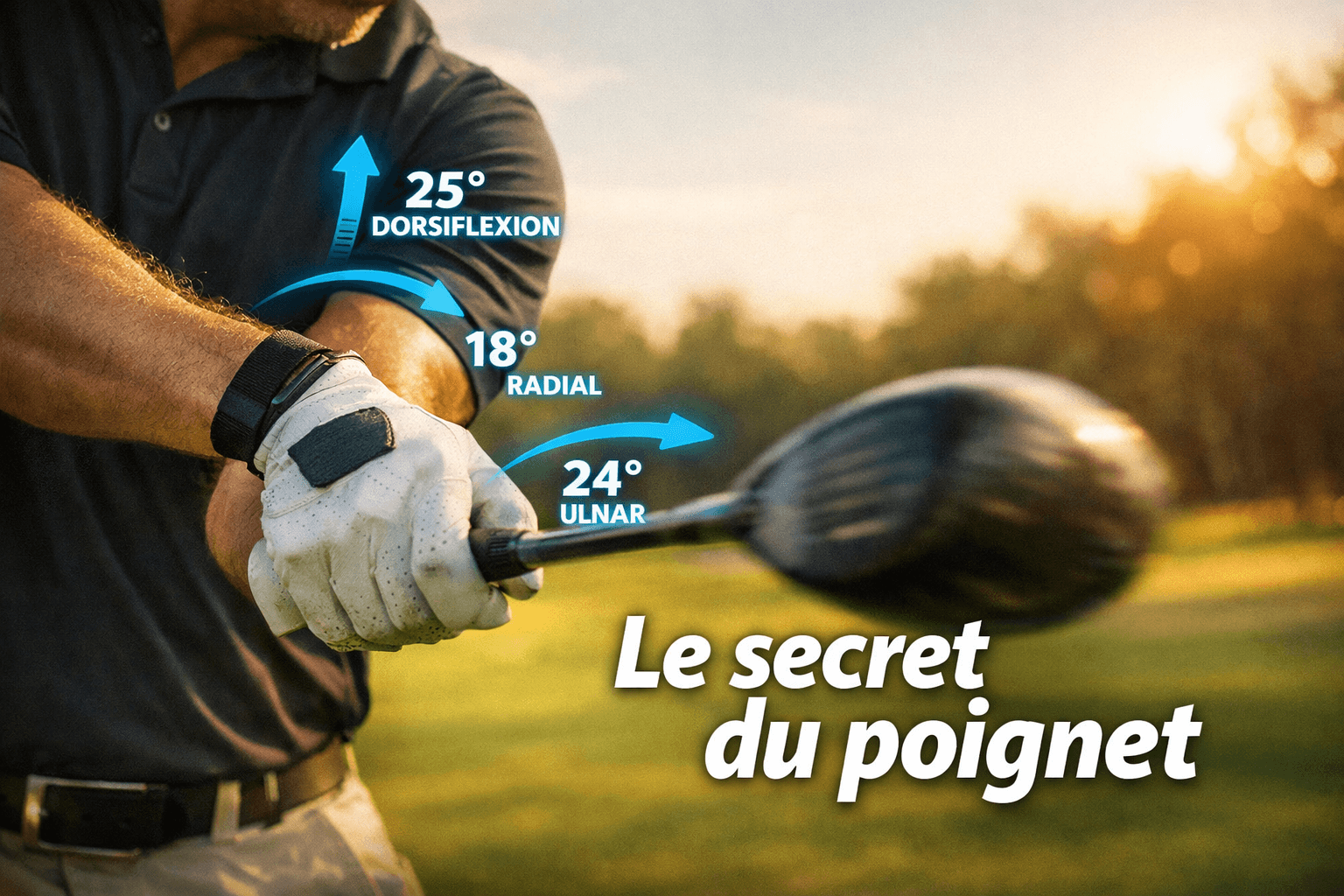 Calcul du poignet au golf : comment mesurer et optimiser l’angle du poignet pour un swing régulier et puissant